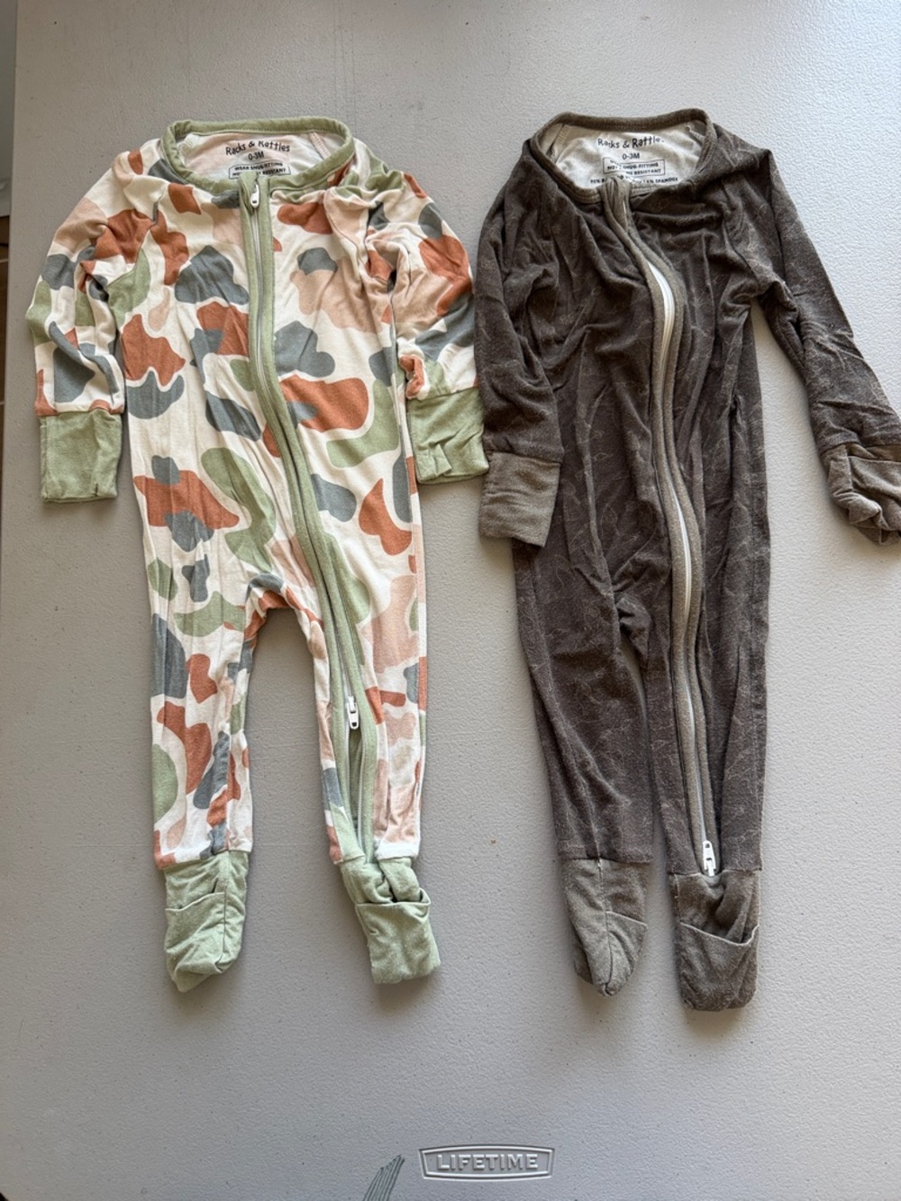 Racks and Rattles Onesies 0-3M